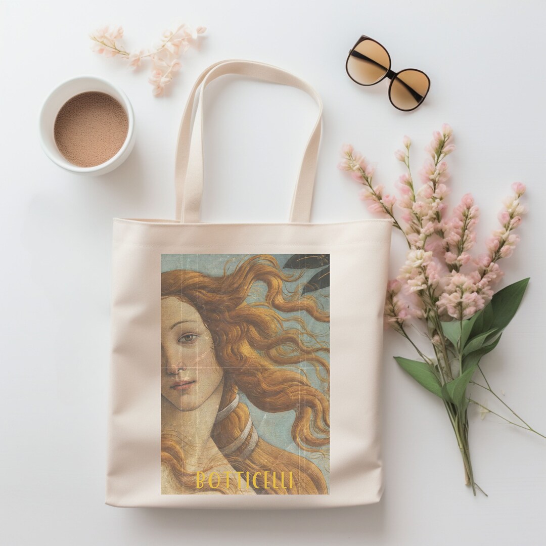 Botticelli's Birth of Venus Tote Bag, Renaissance Art Canvas Shopping ...