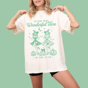 Most wonderful time of the year Tee | Retro Trick or Treat Comfort Colors Tee | Vintage Sexy Witch Halloween Costume T Shirt