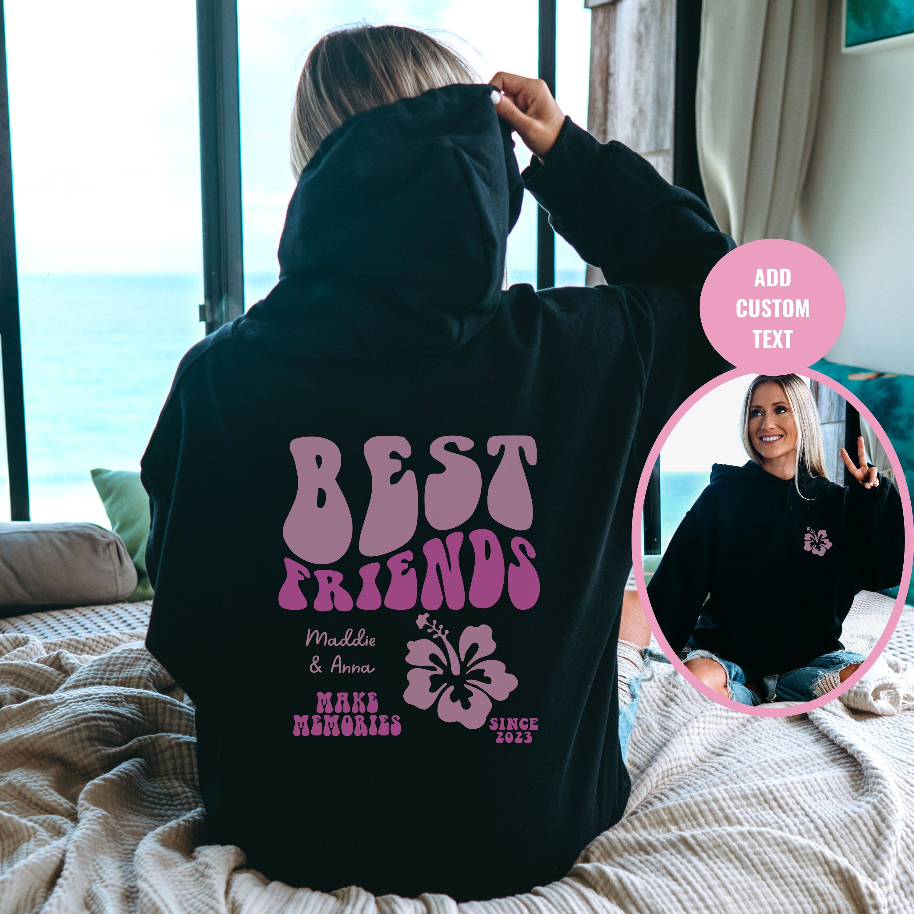 Custom Best Friend Hoodie, We Are Best Friends Hoodie, Bestie