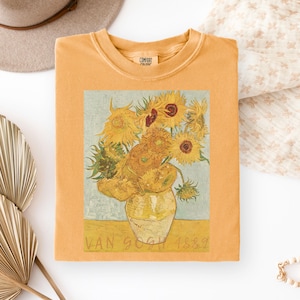 Camiseta Girasoles de Van Gogh: Colores Cómodos