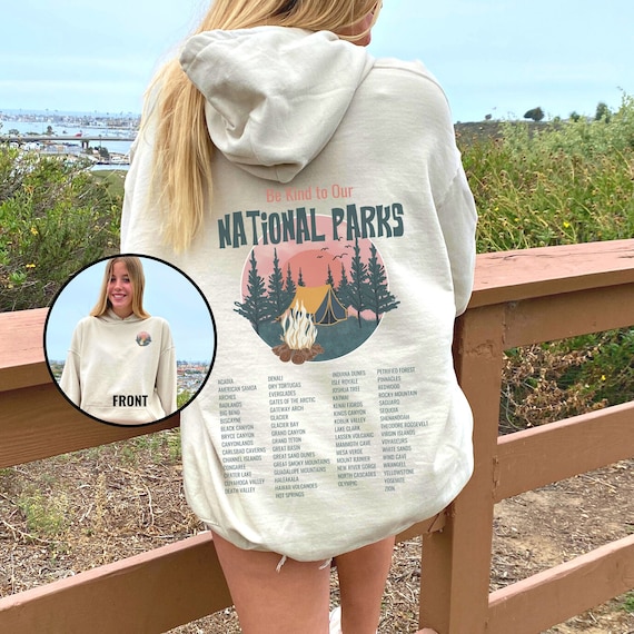National Parks Crewneck Sweatshirt: Retro Camping Clothes