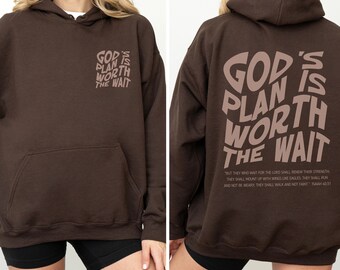 God's Plan Hoodie: Trendy Christian Faith-Based Sweatshirt
