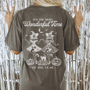 Most wonderful time of the year Tee | Retro Comfort Colors Tee | Vintage Sexy Witch Halloween Costume T Shirt