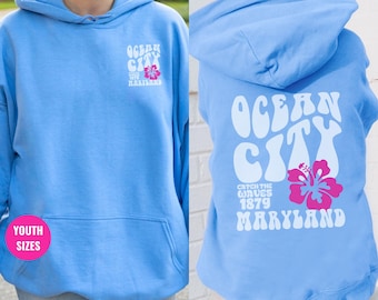 Youth - Ocean City Hoodie: NJ Beach Sweatshirt