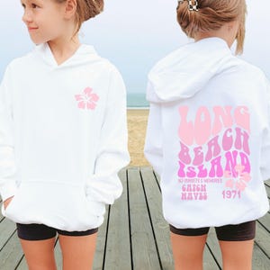 YOUTH - Long Beach Island Hoodie, Trendy sweatshirt, NJ sweatshirts, New Jersey hoodies, Preppy hoodie, Ocean Beach, Best Friend gift