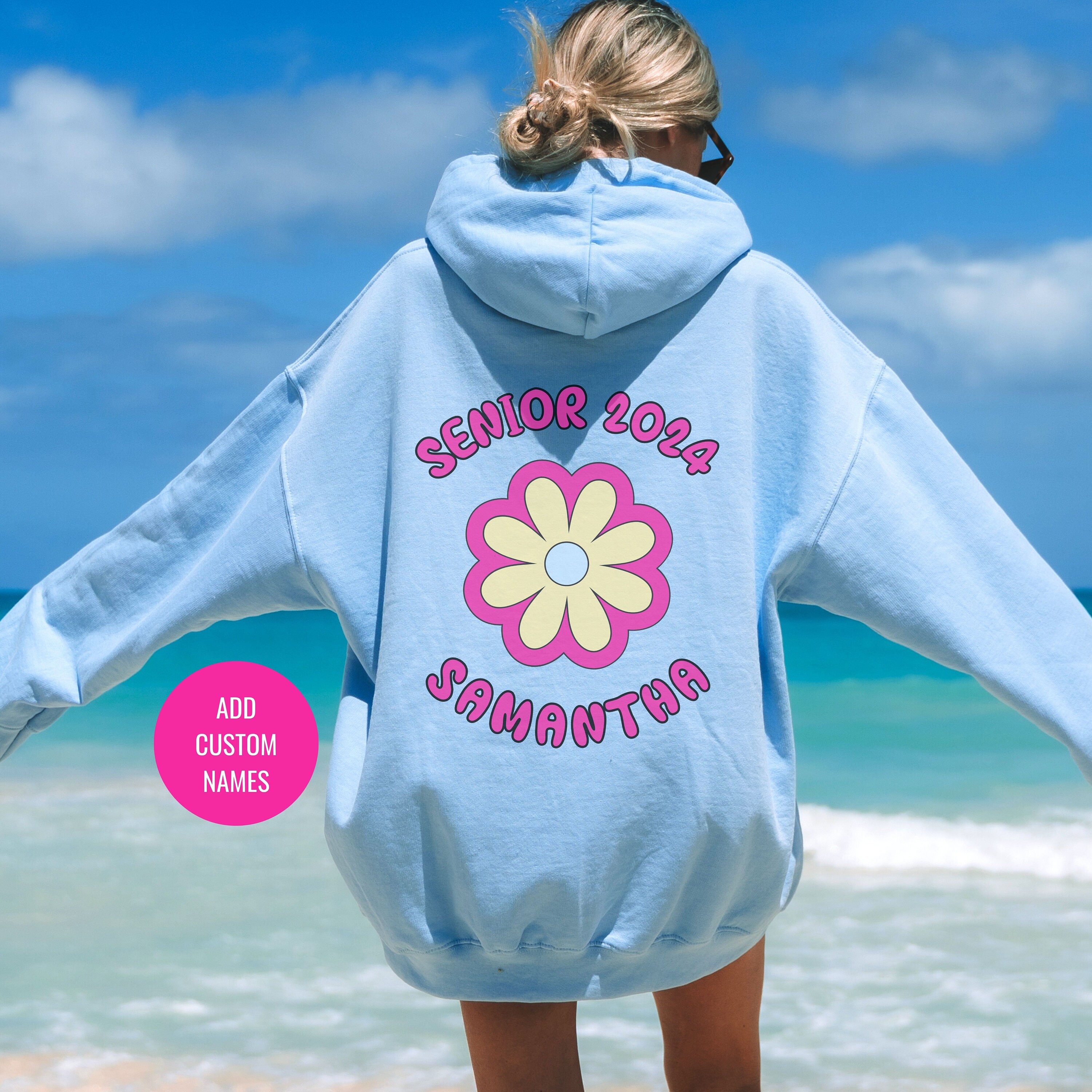 Custom Class of 24 Hoodie Personalized Senior 2024 Hoodie High
