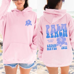 Surf hoodie, Palm Beach hoodie, Ocean Beach hoodie, trendy sweatshirt, Siesta Beach hoodie, Sarasota Hoodie, Florida