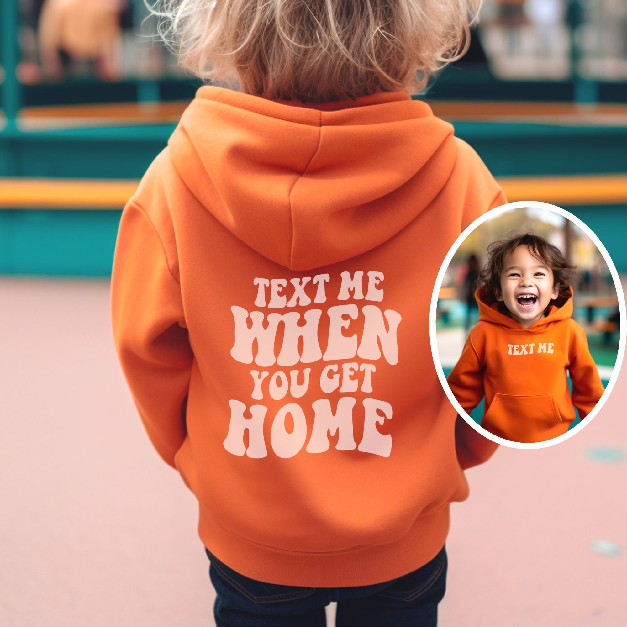 YOUTH Text Me When You Get Home Hoodie Best Friend Gift - Etsy Canada