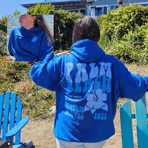 Surf hoodie, Palm Beach hoodie, Ocean Beach hoodie, trendy sweatshirt, Siesta Beach hoodie, Sarasota Hoodie, Florida