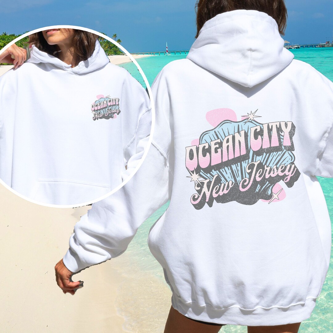 Custom Ocean City Jersey Shore Hoodie, Retro NJ Sweatshirt, Trendy