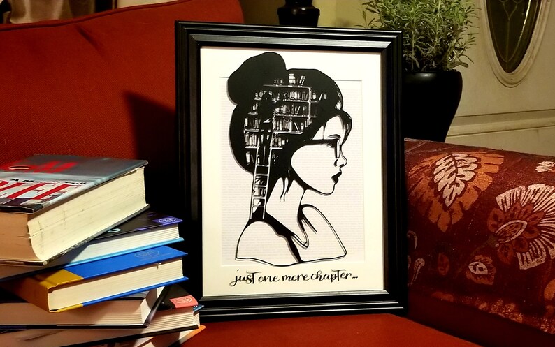 Book Lovers Wall Art library Picture Unique Valentine Gift for ...