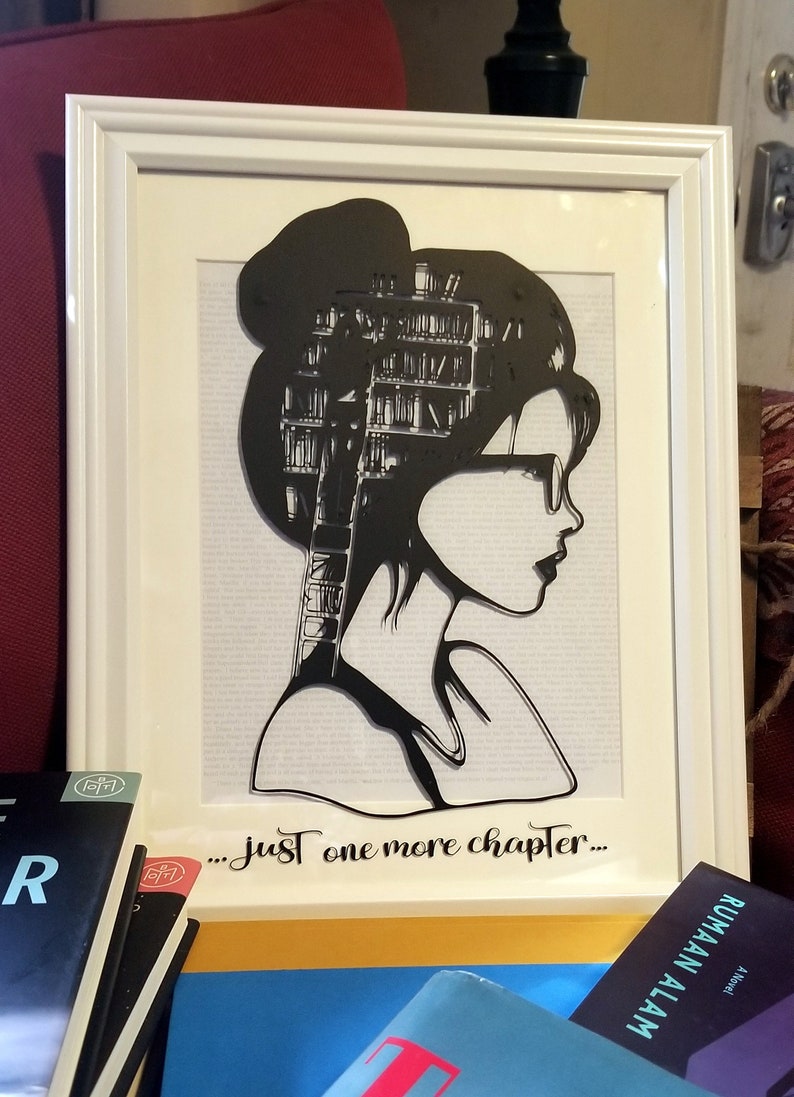 Book Lovers Wall Art library Picture Unique Valentine Gift for ...