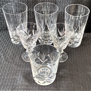 DEBUTANTE Royal Leerdam-Maastricht Wine Stems Becher und Rocks Glas 5-tlg