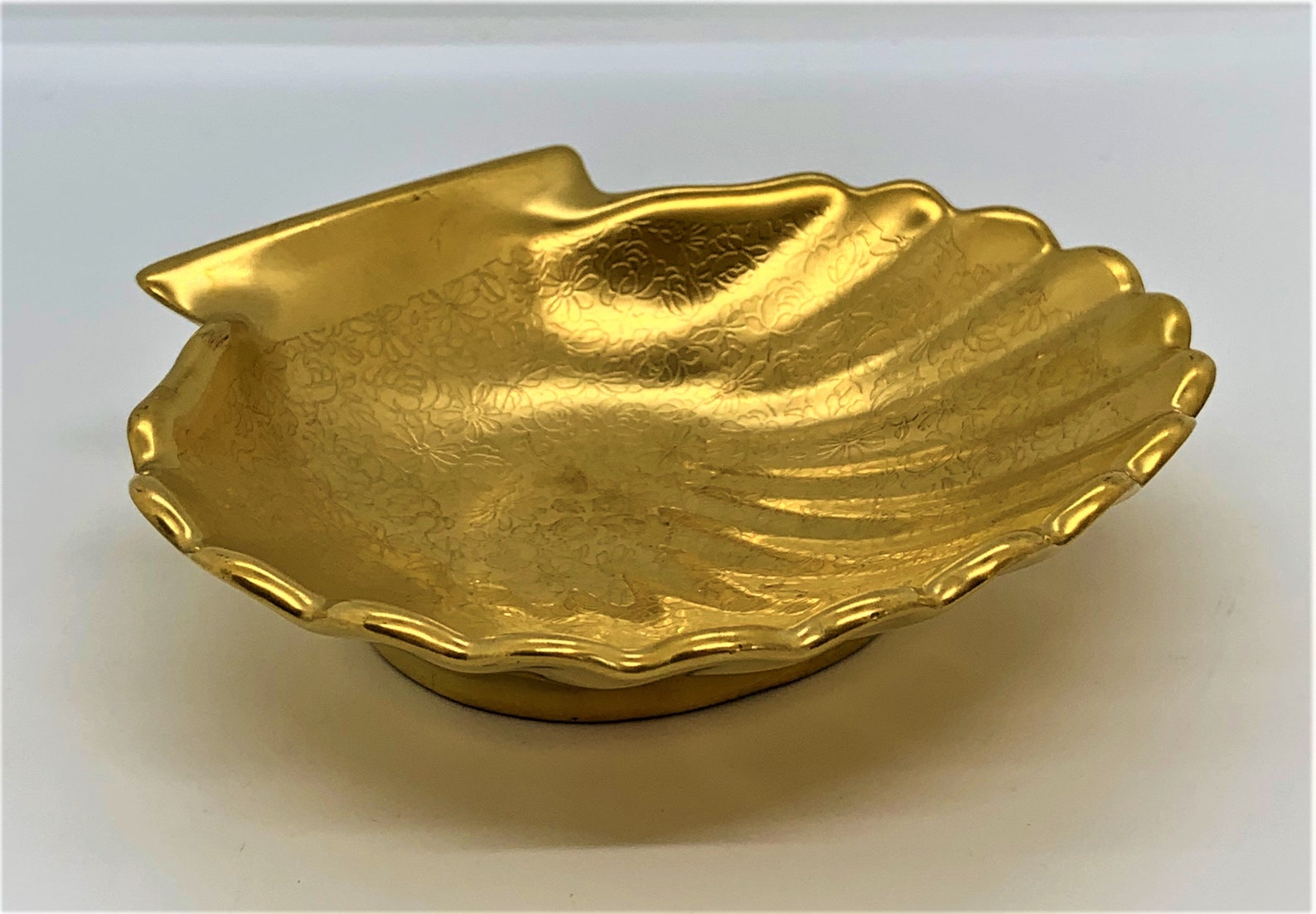 Pickard China 231 Gold Encrusted Shell Nut Candy Dish Rose & Etsy