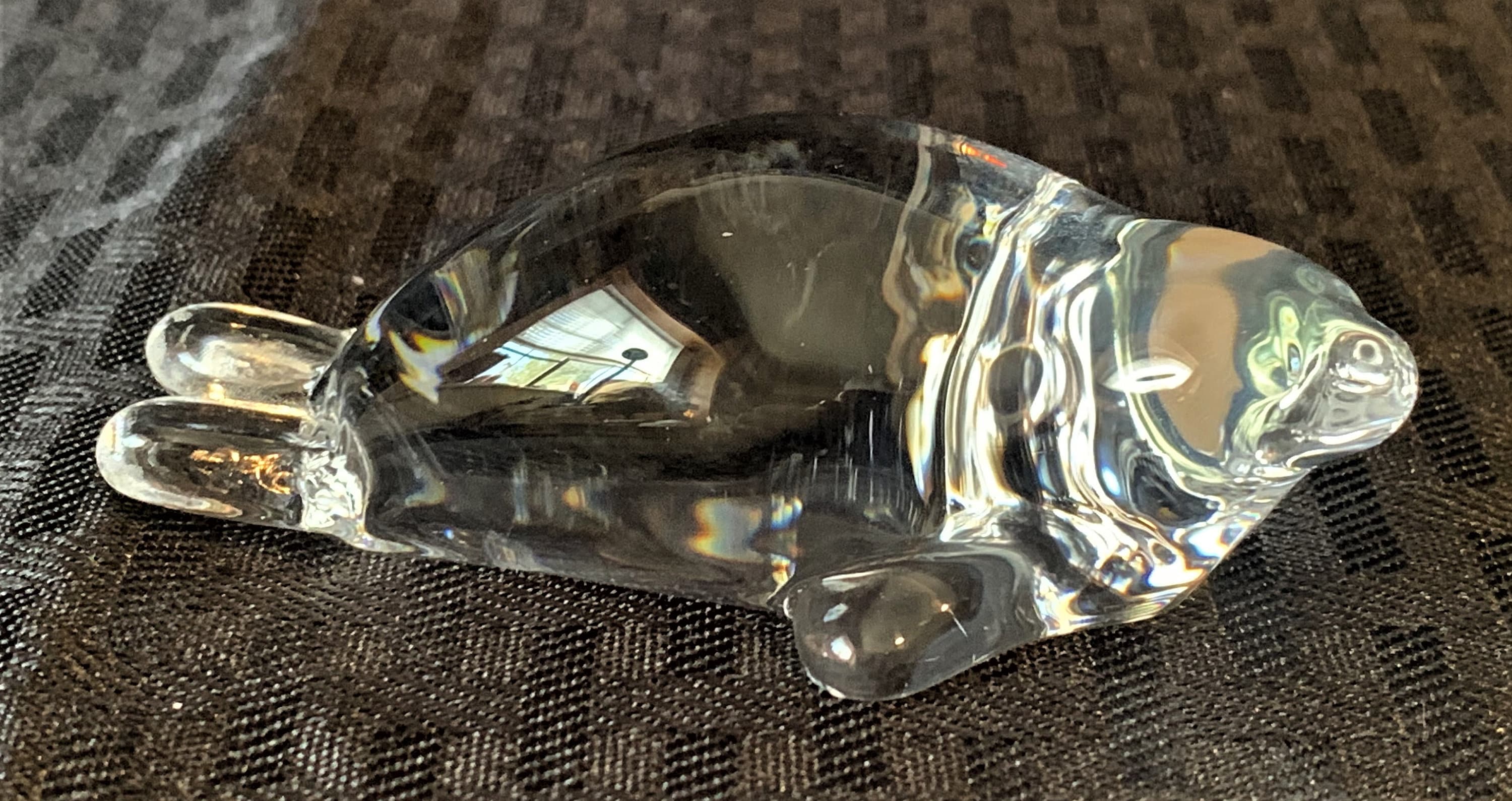 Vintage Hadeland Glass Norway Crystal Seal Figurine - Etsy