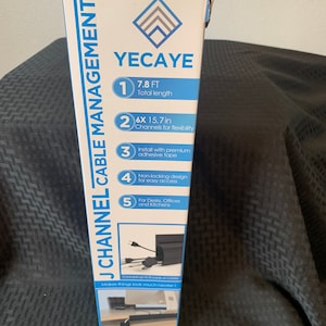 How to organize your desk cables - Yecaye J Channel Cable Management  Unboxing & Review 
