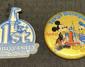 Spille vintage del primo anniversario di Tokyo Disneyland 1984