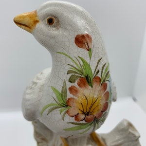 Hand Painted Made in Italy Ceramic Majolica Dove