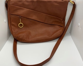 Giani Bernini Brown Leather Purse Handbag Shoulder Bag