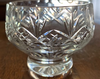 Edinburgh Crystal Balmoral Pattern Rose Bowl 2.75&quot; Diameter