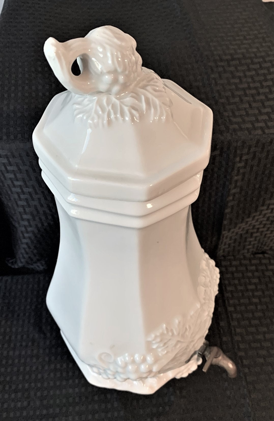 Vintage Red Cliff Ironstone Grape Pattern Coffee Urn Samovar Etsy