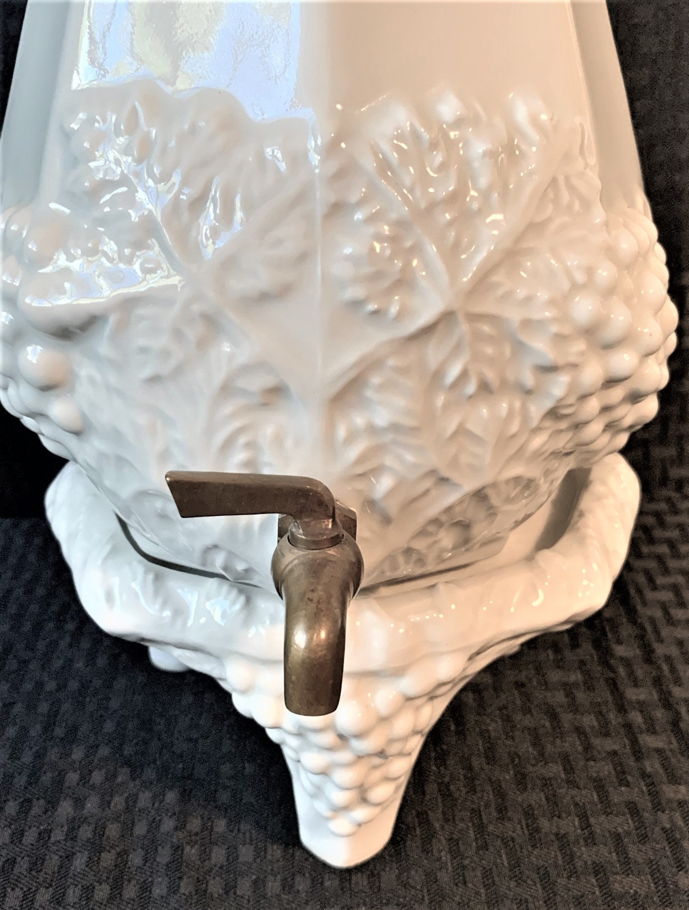 Vintage Red Cliff Ironstone Grape Pattern Coffee Urn Samovar Etsy