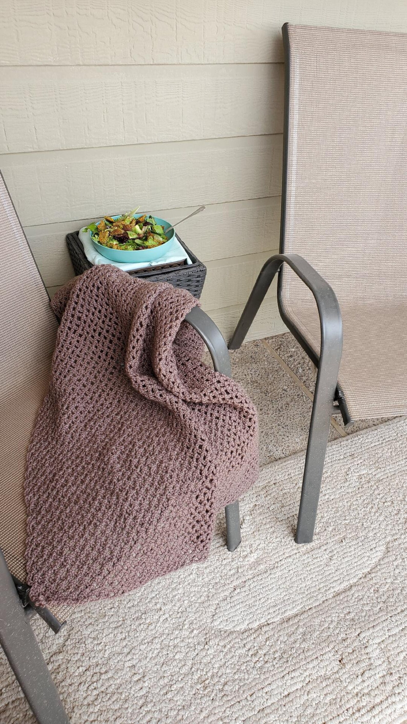 Hand crocheted wheelchair laprobe small lap blanket Etsy