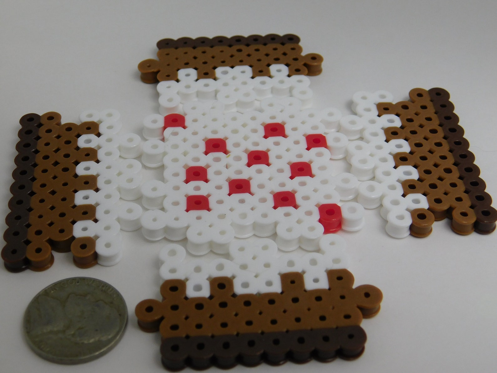 Minecraft Cake Perler Beads Etsy Easy Perler Bead Patterns Perler My