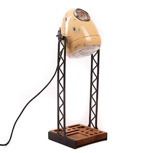 Rare lamp with original motorcycle headlight and speedometer, Desk lamp, diy motorcycle lamp, Retro motorcycle lamp, Product by Ukrainian