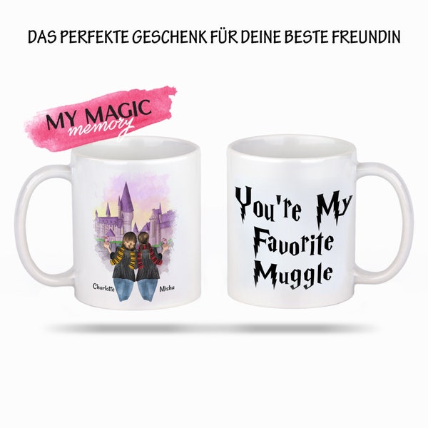 2 petites amies Harry Potter Memory Mug | Cadeau personnalisé pour vous et vos amis | Créez votre propre tasse à café