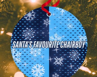 Wycombe Wanders FC Jersey Pattern 2026 Inspired Digital Christmas Bauble, Xmas Ornament[Digital Download]