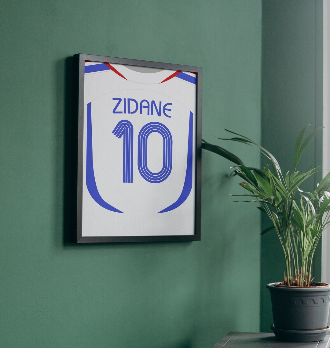 Neues Zidane 10# Frankreich WM Final 2006 Fussballtrikot L (Neu (gemäss