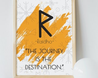 Raido Rune Art Print | Viking Norse Decor (Digital Download)