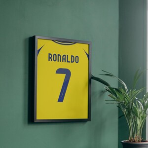 Ronaldo 7 Al-Nassr FC Jersey Poster: Retro Football Shirt Print (Digital Download png) image 3