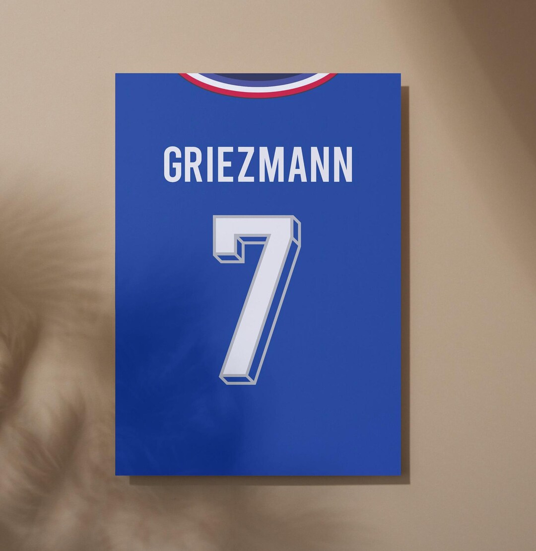 Flocage Griezmann #7 France Centenaire 1919-2019 – Doré – Maillot Domicile FFF