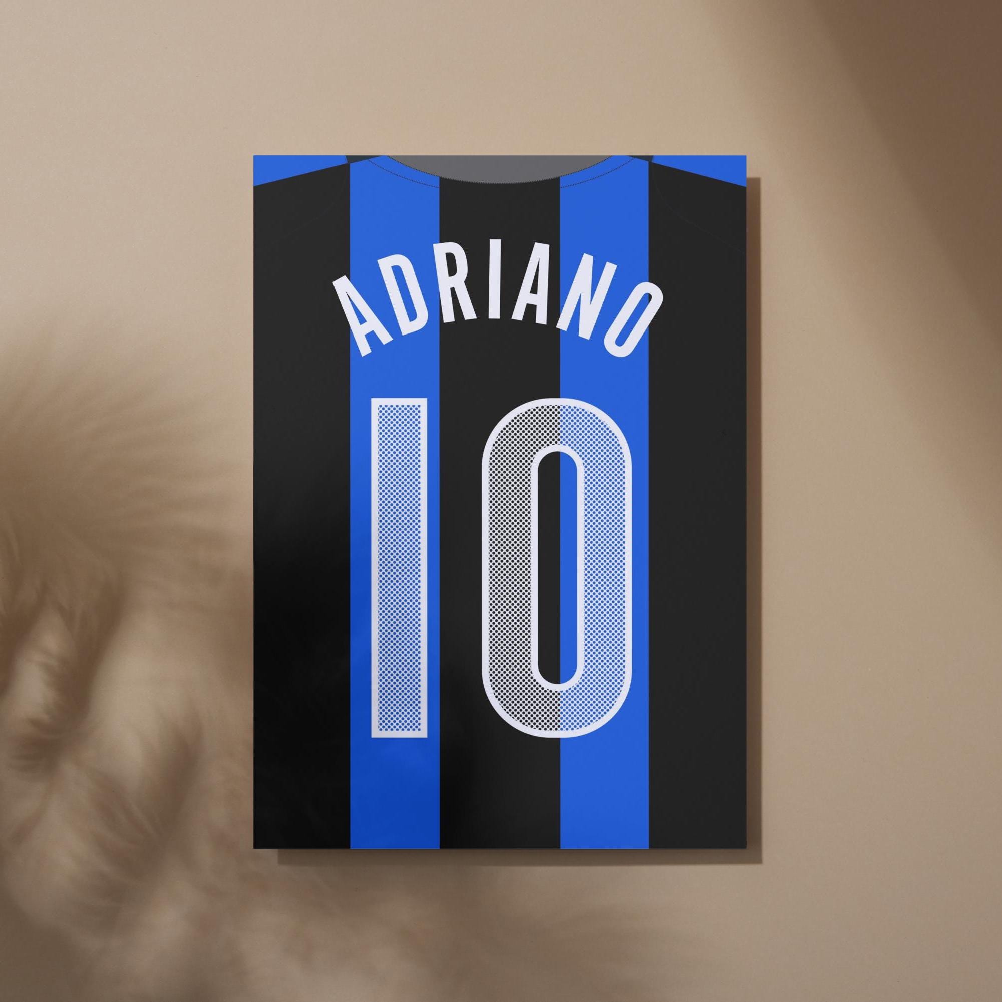 インテル・ミラノ ADRIANO 10番 シャツ サイズ90 2003-04 Inter Milan Home Shirt Adriano #10 - 7/10 - (XL.Boys)