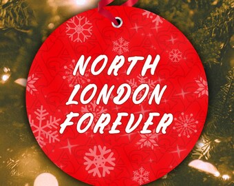 Arsenal Red Jersey Pattern 2026 Inspired Digital Christmas Bauble, Xmas Ornament[Digital Download]