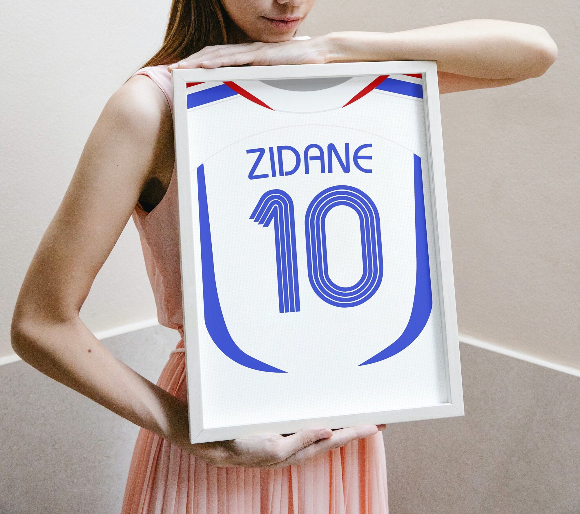 Maillot France Finale Coupe Du Monde 2006 -No 10 ZIDANE Taille L / Neuf