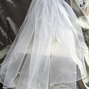 Noeud de mariée en perles, voile de bachelorette, accessoires de mariée, mariage, Pâques, perles, shower de mariage, enterrement de vie de jeune garçon, idée cadeau, voile de mariée