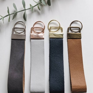 Llavero, llavero, pulsera, cordón, llavero de cuero, regalo del día del padre, cuero auténtico, cuero reutilizado, cuero reciclado, papá