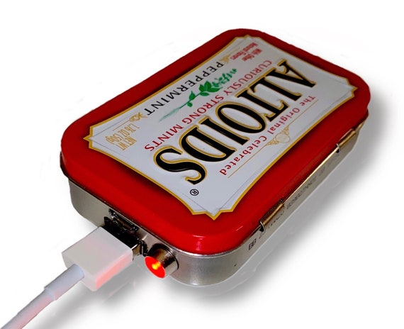 Portable Altoids Tin Charger peppermint 6000mah Portable Power