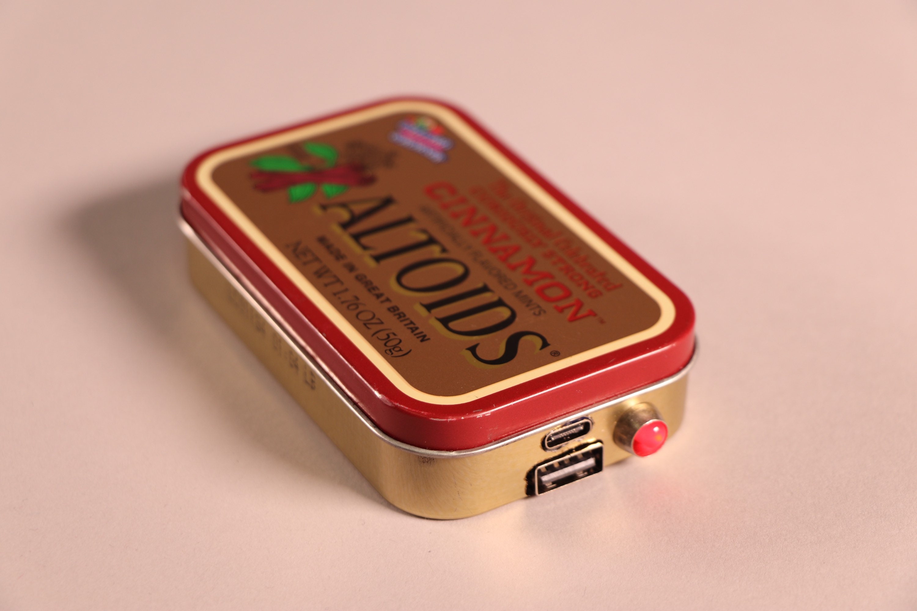 Vintage 6000mah Altoids Tin Portable Charger cinnamon Etsy