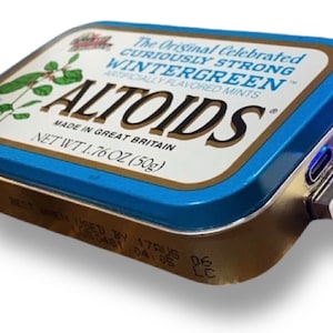 Vintage Wintergreen Altoids Tin Cargador portátil 6000mAh / Banco de energía portátil para teléfonos inteligentes, AirPods, Cargador de teléfono móvil, Regalos de viaje