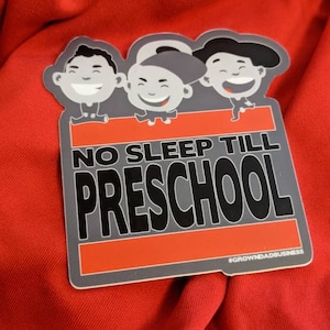 Beastie Boys | No Sleep Till Brooklyn [Preschool] | Licensed to Ill | Hip Hop Mantra | Parents of Hiphop | All-Weather anywhere STICKER