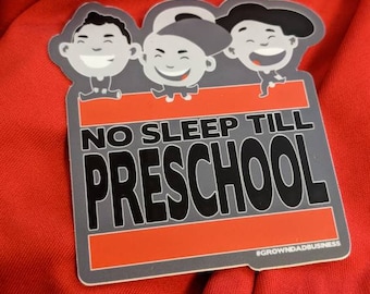 Beastie Boys | No Sleep Till Brooklyn [Preschool] | Licensed to Ill | Hip Hop Mantra | Parents of Hiphop | All-Weather anywhere STICKER