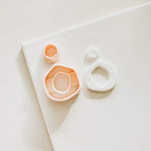 Macy Organic Donut Ausstechform für Polymer Clay Ohrringe 5.5cm