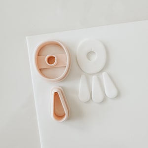 Ella Organic Donut Clay Ausstecher Set, Polymer Clay Ausstecher Set, Clay Ohrring Ausstecher 2,25 Zoll
