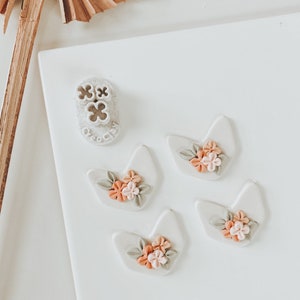 Mini Flower Cutter Plate | Clay Flower Cutters | Micro Clay flower | 10mm 8mm 6mm Flower Sizes | Flowers For Clay Floral Earrings