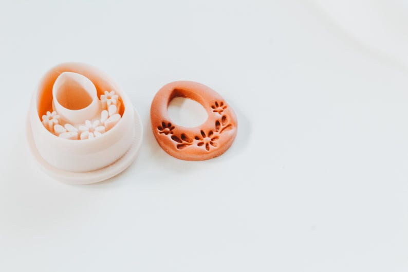 Arabella Small Dainty Polymer Clay Earring Cutter / Sharp High Quality Clay Cutters For Polymer Clay Jewelry 1.0 Inch image 4