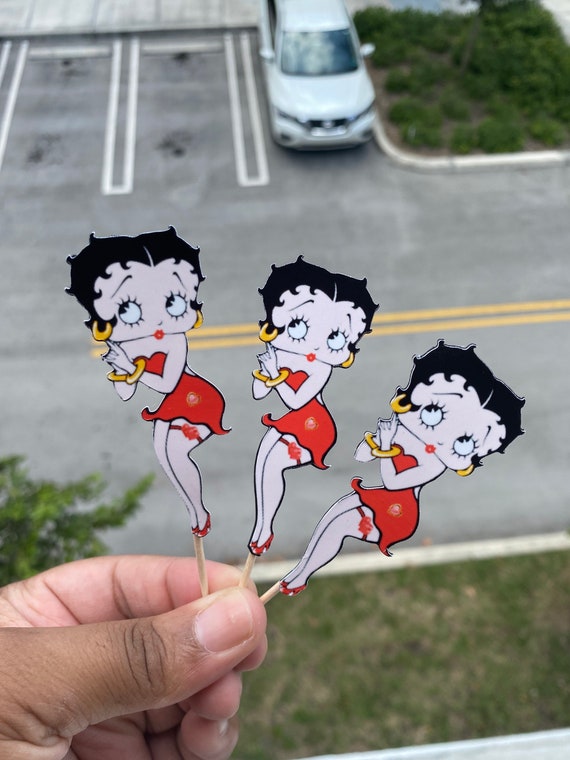 Betty Boop Cupcake Toppers - Etsy